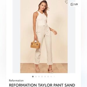 Reformation Taylor Pant sand colored jeans women’s 6